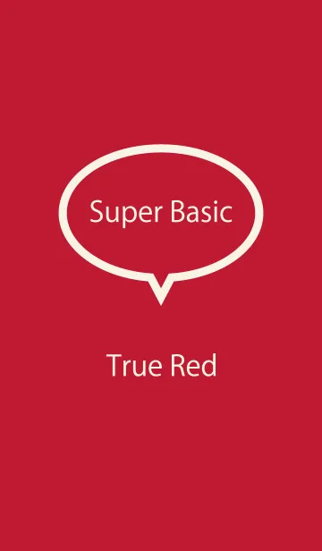 [LINE着せ替え] Super Basic True Redの画像1