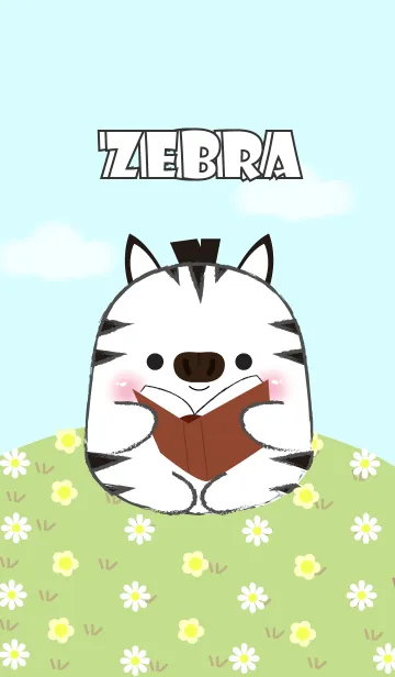 [LINE着せ替え] I Love Cute Fat Zebra (jp)の画像1