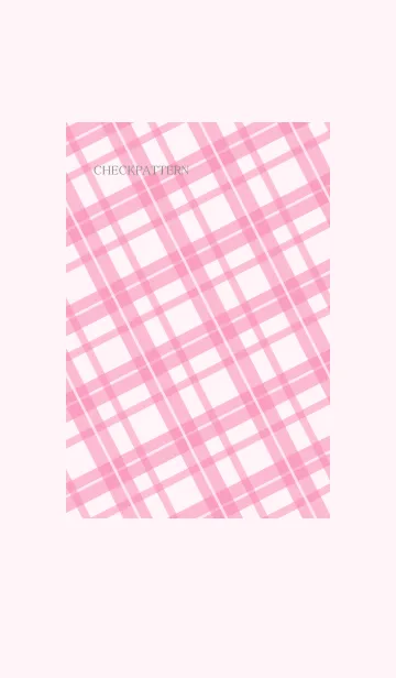 [LINE着せ替え] チェック柄 ピンクの画像1