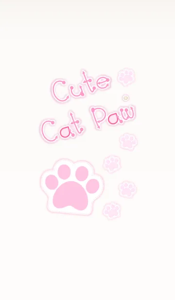 [LINE着せ替え] Cute Cat Paw 2！ (Brown Ver.3)の画像1