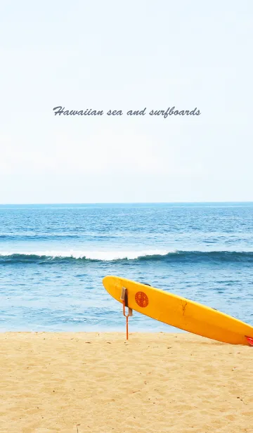 [LINE着せ替え] Hawaiian sea and surfboards 2の画像1