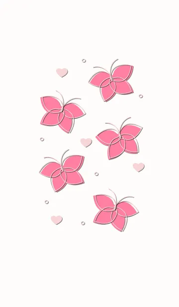 [LINE着せ替え] Cute butterflies 28 :)の画像1