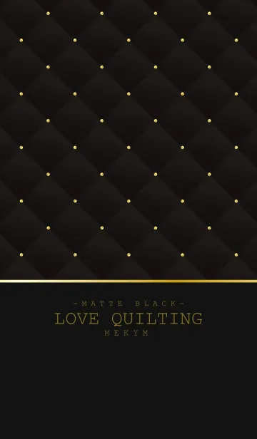 [LINE着せ替え] LOVE QUILTING 12 -MATTE BLACK-の画像1