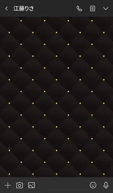 [LINE着せ替え] LOVE QUILTING 12 -MATTE BLACK-の画像3