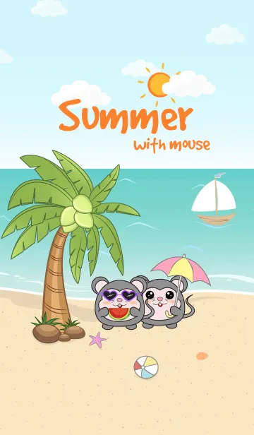 [LINE着せ替え] Mouse Summer Partyの画像1