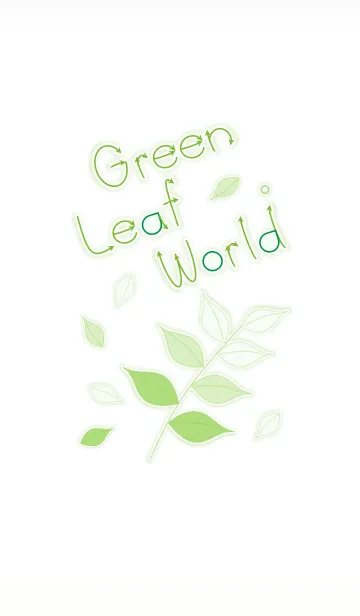 [LINE着せ替え] Green Leaf World！ (White V.1)の画像1