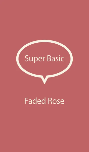 [LINE着せ替え] Super Basic Faded Roseの画像1