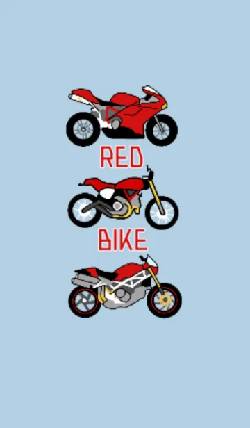 [LINE着せ替え] 赤いバイクの画像1