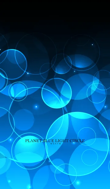 [LINE着せ替え] PLANET BLUE LIGHT CIRCLEの画像1