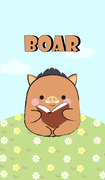 [LINE着せ替え] I Love Cute Fat Boar (jp)の画像1