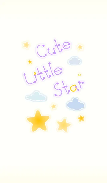 [LINE着せ替え] Cute Little Star 2！ (Yellow Ver.5)の画像1