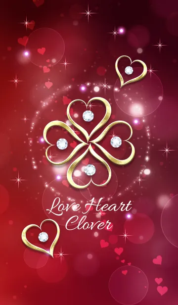 [LINE着せ替え] 運気アップ Love Heart Clover☆彡の画像1