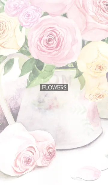 [LINE着せ替え] water color flowers_1126の画像1