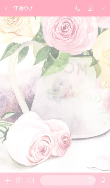 [LINE着せ替え] water color flowers_1126の画像3