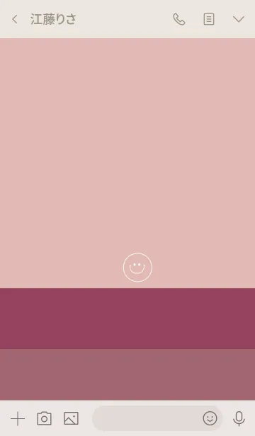 [LINE着せ替え] 大人のピンクカラーとスマイルの画像3