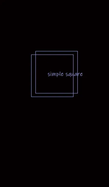 [LINE着せ替え] simple square =black blue=**の画像1