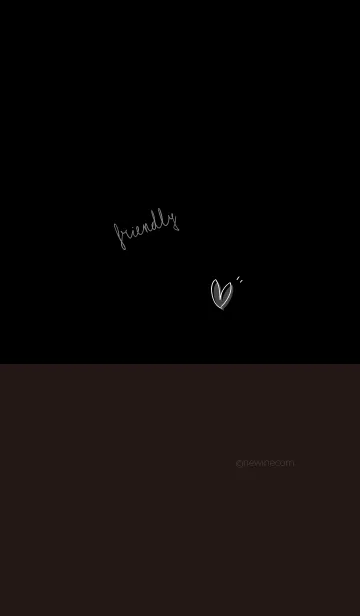 [LINE着せ替え] やさしい シンプル black blackの画像1