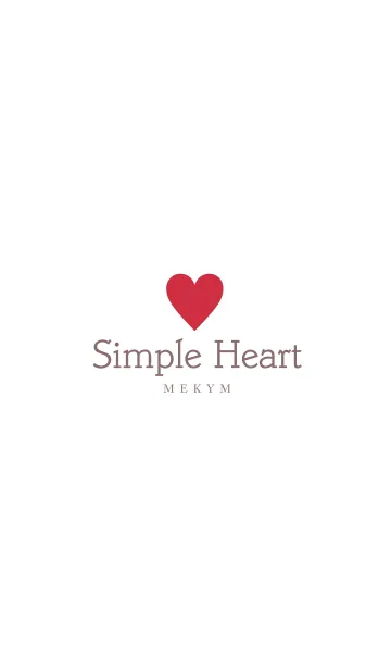 [LINE着せ替え] SIMPLE HEART 4 -LOVE-の画像1