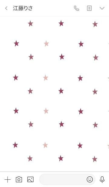 [LINE着せ替え] 大人ピンクと星の画像3