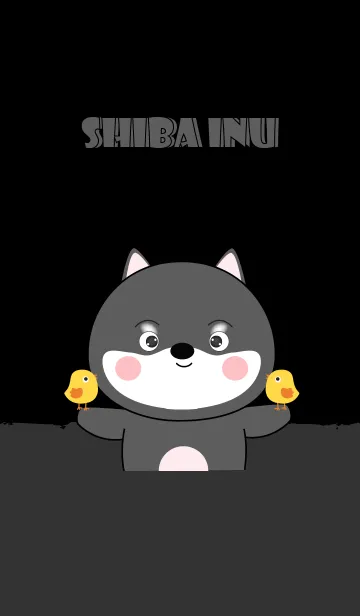 [LINE着せ替え] I'm Cute Cute Black Shiba Inu Theme (jp)の画像1