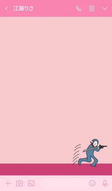 [LINE着せ替え] ピンク : NINJA BALLOON 04の画像3