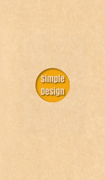 [LINE着せ替え] Craft Simple Design Orange ver.の画像1