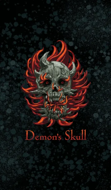 [LINE着せ替え] Demon's Skull (B/R)の画像1