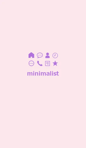 ミニマリスト **(purple pink)の着せ替えメイン画像