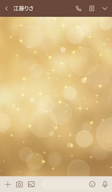 [LINE着せ替え] Gold Light Background 2の画像3