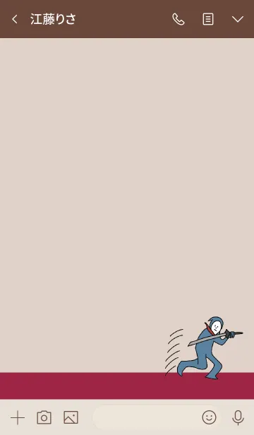 [LINE着せ替え] ボルドー : NINJA BALLOON 04の画像3