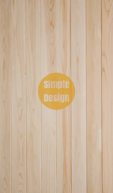 [LINE着せ替え] Wood Simple Design Orange ver.の画像1