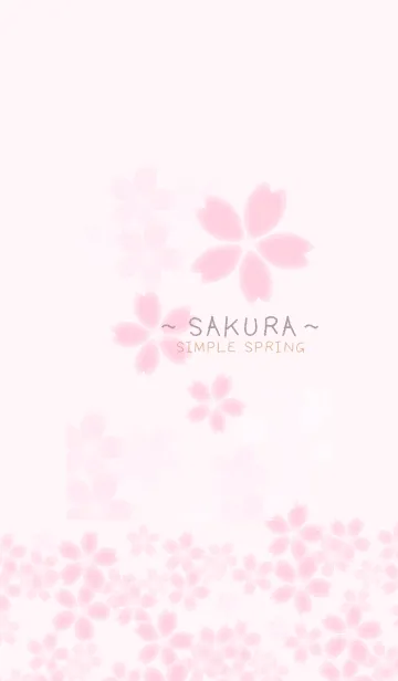 [LINE着せ替え] Simple Spring 〜SAKURA Ⅲ〜の画像1