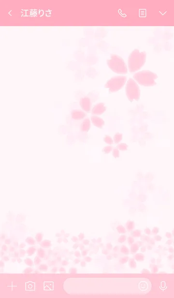 [LINE着せ替え] Simple Spring 〜SAKURA Ⅲ〜の画像3