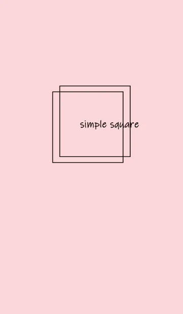 [LINE着せ替え] simple square =black pink=**の画像1