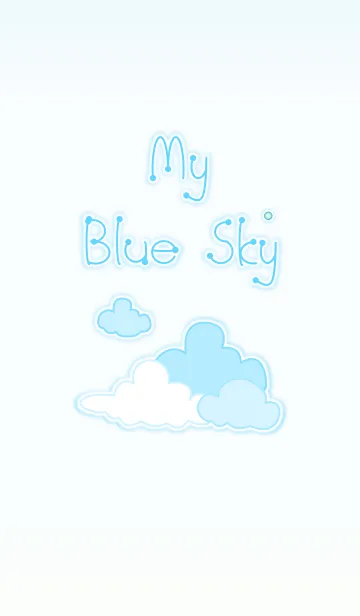 [LINE着せ替え] My Blue Sky 2！ (Blue V.4)の画像1