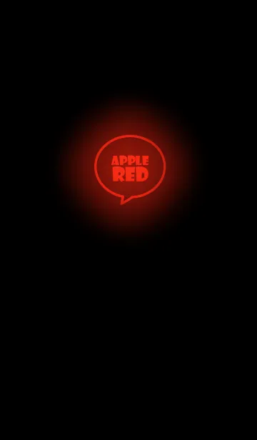 [LINE着せ替え] Apple Red Neon Theme v.4 (jp)の画像1