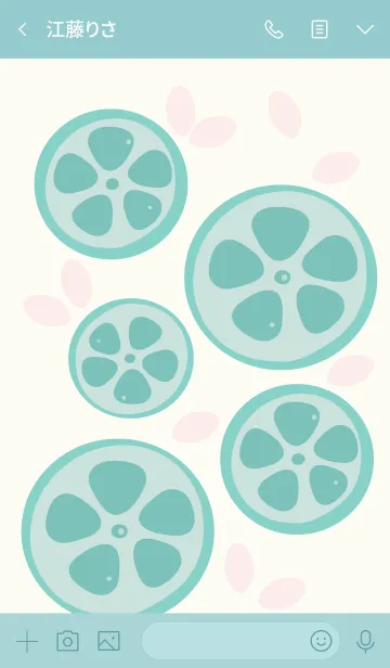 [LINE着せ替え] Sliced lemon theme 3の画像3