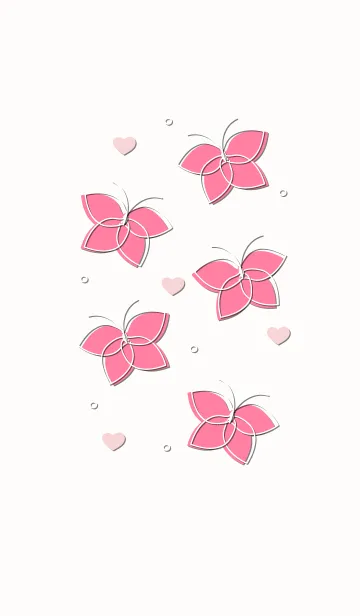 [LINE着せ替え] Cute butterflies 29 :)の画像1