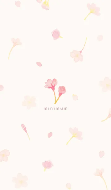 [LINE着せ替え] minimum 桜の画像1