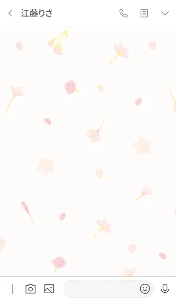 [LINE着せ替え] minimum 桜の画像3