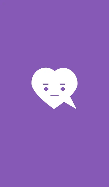 [LINE着せ替え] Expressionless simple(purple3)の画像1