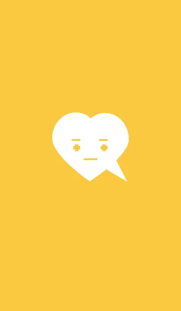 [LINE着せ替え] Expressionless simple(yellow3)の画像1