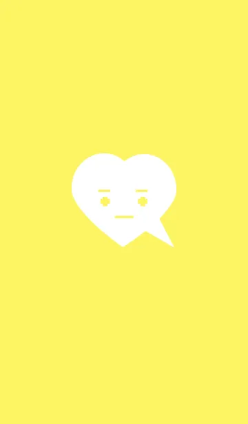 [LINE着せ替え] Expressionless simple(yellow2)の画像1