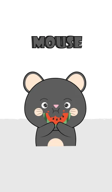 [LINE着せ替え] I'm Cute Cute Black Mouse Theme (jp)の画像1