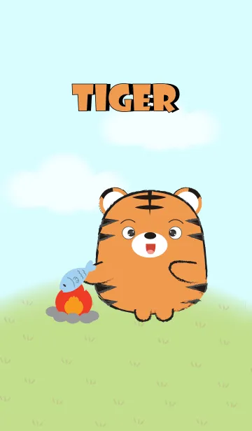 [LINE着せ替え] Pretty Fat Tiger Theme 2 (jp)の画像1