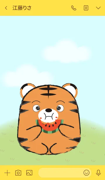 [LINE着せ替え] Pretty Fat Tiger Theme 2 (jp)の画像3
