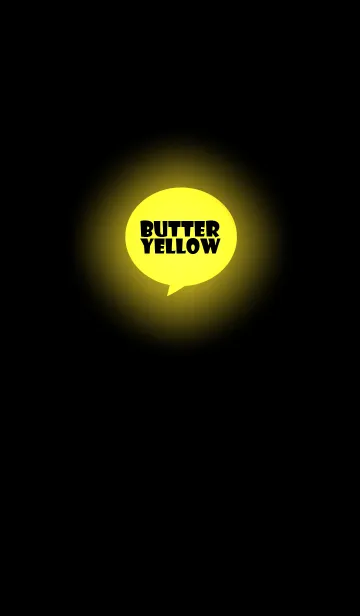 [LINE着せ替え] Butter Yellow in black v.4 (jp)の画像1