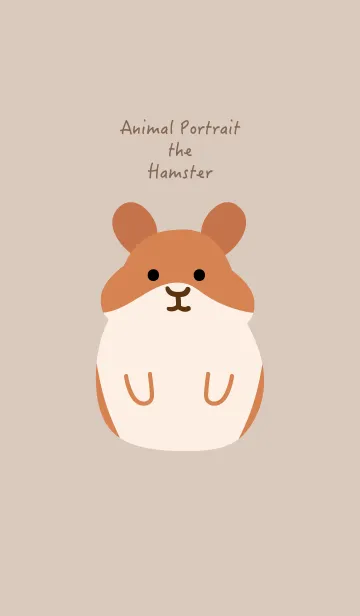 [LINE着せ替え] Animal Portrait - The Hamsterの画像1