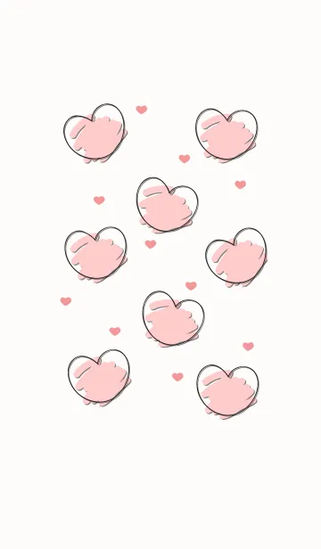 [LINE着せ替え] Sweet mini heart 21の画像1