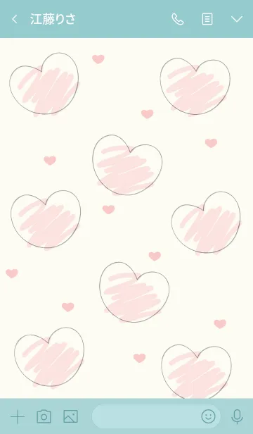 [LINE着せ替え] Sweet mini heart 21の画像3